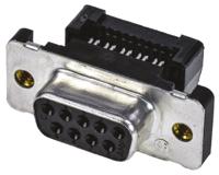 1658610-4 TE Connectivity Amplimite HDF-20 9 Way Right Angle Cable Mount D-sub Connector Socket, 2.76mm Pitch