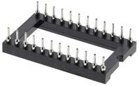 w30524trc Winslow 2.54mm Pitch Vertical 24 Way, Through Hole Turned Pin Open Frame IC Dip Socket, 5A
