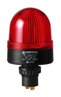 20710075 Werma EM 207 Series Red Steady Beacon, 24 V ac/dc, Panel Mount, LED Bulb, IP65