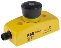 2tla030051r0900-smile-11-sa ABB Jokab Smile 11 SA Series Black Illuminated Twist Release Push Button, IP65