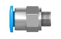 qsm-m6-6 Festo QS Series Straight Threaded Adaptor, M6 Male to Push In 6 mm, Threaded-to-Tube Connection Style, 132600