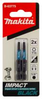 b-63775 Makita Hexagon Screwdriver Bit, T15 Tip, 50 mm Overall