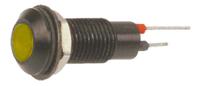 612-325-22 Marl Yellow Panel Mount Indicator, 24V dc, 6.4mm Mounting Hole Size