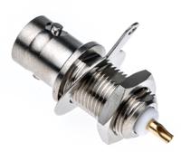 r141559000w Radiall R141 Series Straight 50Ω Panel Mount Bulkhead Fitting BNC Connector, jack, Nickel, Solder Termination