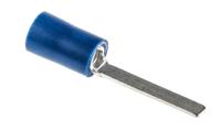 534-654 RS PRO Insulated Crimp Blade Terminal 18.1mm Blade Length, 1.5mm² to 2.5mm², 16AWG to 14AWG, Blue
