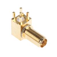 142-0701-501 Cinch SMA Series, Jack PCB Mount SMA Connector, 50Ω, Solder Termination, Right Angle Body