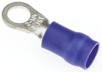 fvdws2-m4 JST, R Insulated Ring Terminal, 4mm Stud Size, 1mm² to 2.6mm² Wire Size, Blue