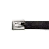 mltfc2eh-lp316 Panduit Cable Tie Assemblies, , 300mm x 12.7 mm, Black 316 Stainless Steel, Pk-50
