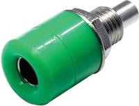 208-0300 RS PRO Green Female Banana Socket, 4 mm Connector, Solder Termination, 24A, 30V, Nickel Plating