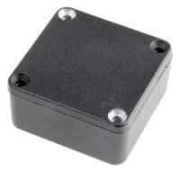 1590llbbk Hammond 1590 Series Black Die Cast Aluminium Enclosure, IP54, Black Lid, 50 x 50 x 21mm