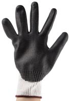 11735090 Ansell Hyflex White Nylon Work Gloves, Size 9, Polyurethane Coating
