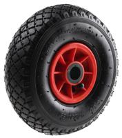 3588121 Guitel Hervieu Black, Red Rubber Low Starting Resistance Trolley Wheel, 150kg