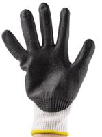 11735080 Ansell Hyflex White Nylon Work Gloves, Size 8, Polyurethane Coating