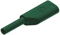 975090704 Hirschmann Test & Measurement Green Male Banana Plug, 2mm Connector, Solder Termination, 10A, Gold Plating