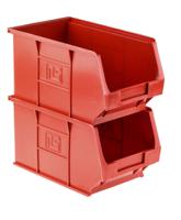 484-4034 RS PRO PP Storage Bin, 240mm x 150mm x 130mm, Red