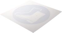 813-4592 RS PRO Plastic Mandatory Foot Protection Sign With Pictogram Only Text