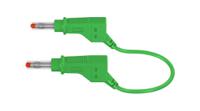 669408-20025 Staubli Test lead, 32A, 600V ac/dc, Green, 2m Lead Length
