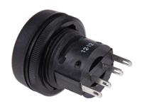 76-9116439088 ITW Switches 76-91 Series Push Button Switch, Momentary, Panel Mount, 22.5mm Cutout, SPDT, Clear LED, 250V ac, IP67