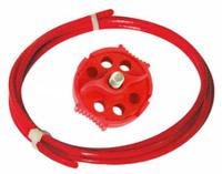 221-5273 RS PRO Red 6-Lock Polypropylene, Stainless Steel Economy Multipurpose Cable Lockout, 8.25mm Shackle