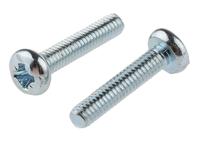 560-568 RS PRO Pozidriv M2.5 Pan Steel Machine Screws DIN 7985Z x 12.0mm