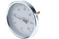 3723794 WIKA Dial Thermometer 0 → +120 °C,