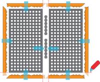 549s2640ob Notrax 549 100% Nitrile Rubber Anti-Fatigue Mat, 66cm x 102cm x 22mm
