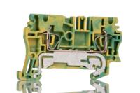 1608640000 Weidmuller 2-Way ZPE 2.5 Earth Terminal Block, 4mm², 26 → 12 AWG Wire, Clamp, Wemid Housing, ATEX, IECEx