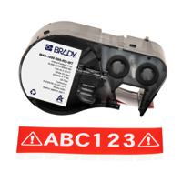 m4c-1000-595-rd-wt Brady B-595 on White on Red Label, 25.40 mm Width