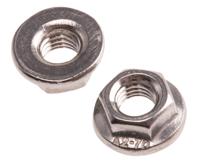 725-9647 RS PRO Stainless Steel Flanged Hex Nut, DIN 6923, M5