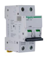 a9f55202 Schneider Electric Acti 9 iC60H MCB, 2P, 2A Curve D, 440V AC, 100 → 133V DC, 10 kA Breaking Capacity