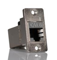 257-6705 RS PRO Single-Port RJ45 Female Feedthrough Ethernet Connector, Cat6, Shielded
