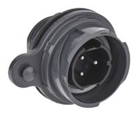 pxp701203pst Bulgin Circular Connector, 3 Contacts, Front, Standard Connector, Plug, Male, IP66, IP68, IP69K, Buccaneer 7000 Series
