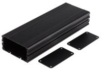 468-7162 RS PRO Black Anodised Aluminium Instrument Case, 225 x 81.4 x 40mm