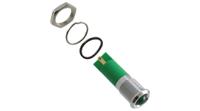 q14p1cxxg220e APEM Q14 Series Green Panel Mount Indicator, 220V ac, 14mm Mounting Hole Size, Faston, Solder Lug Termination, IP67