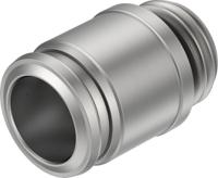 npqr-dk-g12-q16 Festo NPQR Series Push-in Fitting, G 1/2 Male to Push In 16 mm, Threaded-to-Tube Connection Style, 8085671