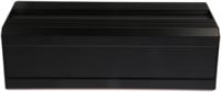 188-1262 RS PRO Black Extruded Aluminium Heat Sink Case, IP40, Black Lid, 300 x 100 x 86mm