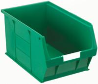 484-4135 RS PRO PP Storage Bin, 350mm x 205mm x 181mm, Green