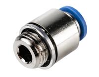 qs-g14-8-i Festo QS Series Straight Threaded Adaptor, G 1/4 Male to Push In 8 mm, Threaded-to-Tube Connection Style, 186110