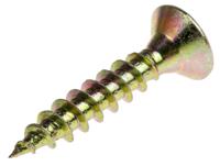 263-1892 RS PRO Pozidriv Countersunk Steel Wood Screw, Yellow Passivated, Zinc Plated, 4.5mm Thread, 25mm Length