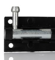 254-9980 RS PRO Steel Black Powder Coating Door Bolt