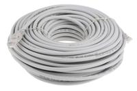 791-7107 RS PRO, 30m Cat6, Grey RJ45 to Male RJ45 Male, U/UTP Unshielded, Terminated LSZH Sheath