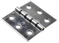 330-8262 Pinet Stainless Steel Butt Hinge, Screw Fixing, 75mm x 80mm x 2mm