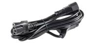 178-9806 RS PRO Straight IEC C13 x 2 Socket to Straight IEC C14 Plug Power Cord, 3m