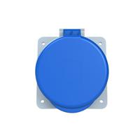 2cma167408r1000 Amphenol Industrial, 2CMA1 IP44 Blue Panel Mount 2P+E Angled Industrial Power Socket, Rated At 63A, 250 V