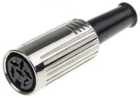 692-5447 RS PRO 6 Pole Din Socket, DIN 45322, 4A, 60 V ac, Female, Cable Mount