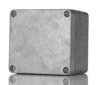 1590z110 Hammond 1590 Series Natural Die Cast Aluminium Enclosure, IP66, IK08, Natural Lid, 79.6 x 74.6 x 52mm