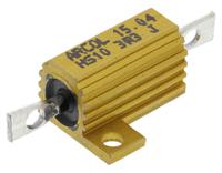 hs10-3r3-j Arcol, 3.3Ω 10W Wire Wound Chassis Mount Resistor HS10 3R3 J ±5%