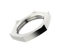 52103340 Lapp Silver Flame Retardant Nickel Plated Brass Cable Gland Locknut, M32 Thread