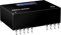 rec3-2415drwzh6a Recom REC3 DC-DC Converter, ±15V dc/ ±100mA Output, 9 → 36 V dc Input, 3W, Through Hole, +85°C Max Temp -40°C