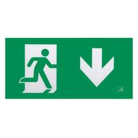 ag8lad Polycarbonate Emergency Exit Down Exit Sign